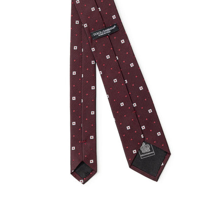 Dolce &amp; Gabbana Bordeaux Seidenkrawatten &amp; Fliegen