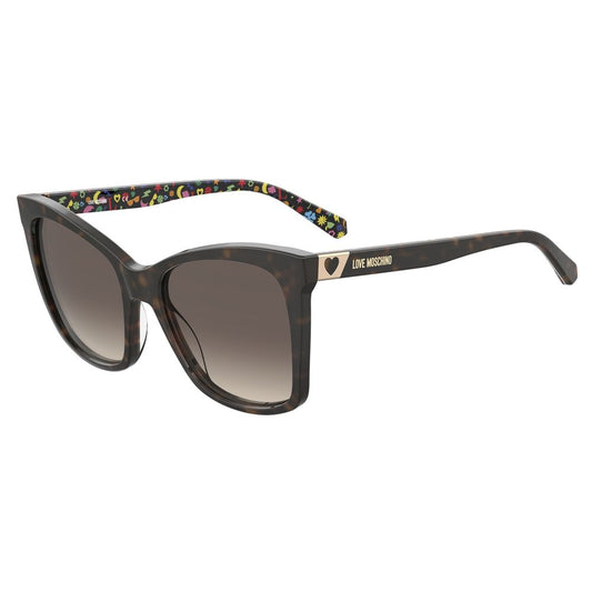Love Moschino – Braune Acetat-Sonnenbrille
