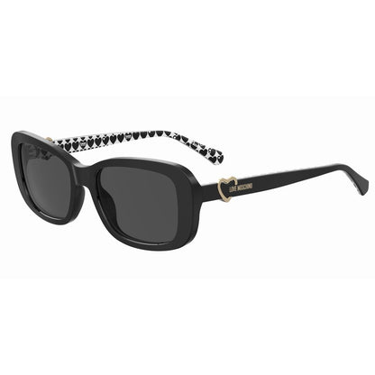 Love Moschino – Schwarze Acetat-Sonnenbrille