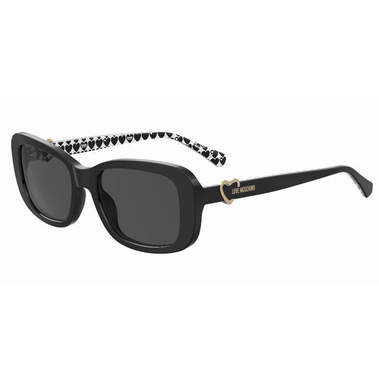 Love Moschino – Schwarze Acetat-Sonnenbrille