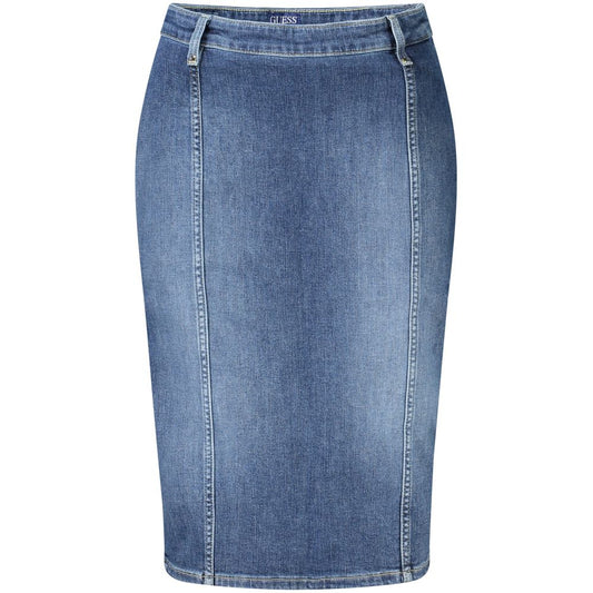 Guess Jeans Blauer Baumwollrock für Damen