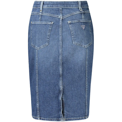 Guess Jeans Blauer Baumwollrock für Damen
