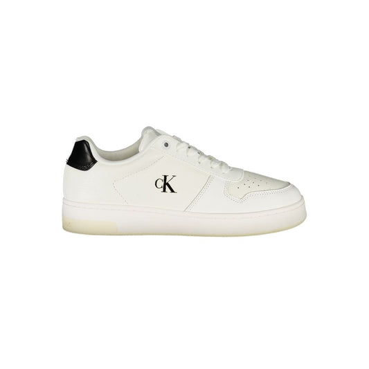 Calvin Klein Damen Sneaker aus weißem Leder