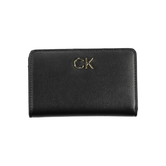Calvin Klein Schwarze Polyester Damen Geldbörse