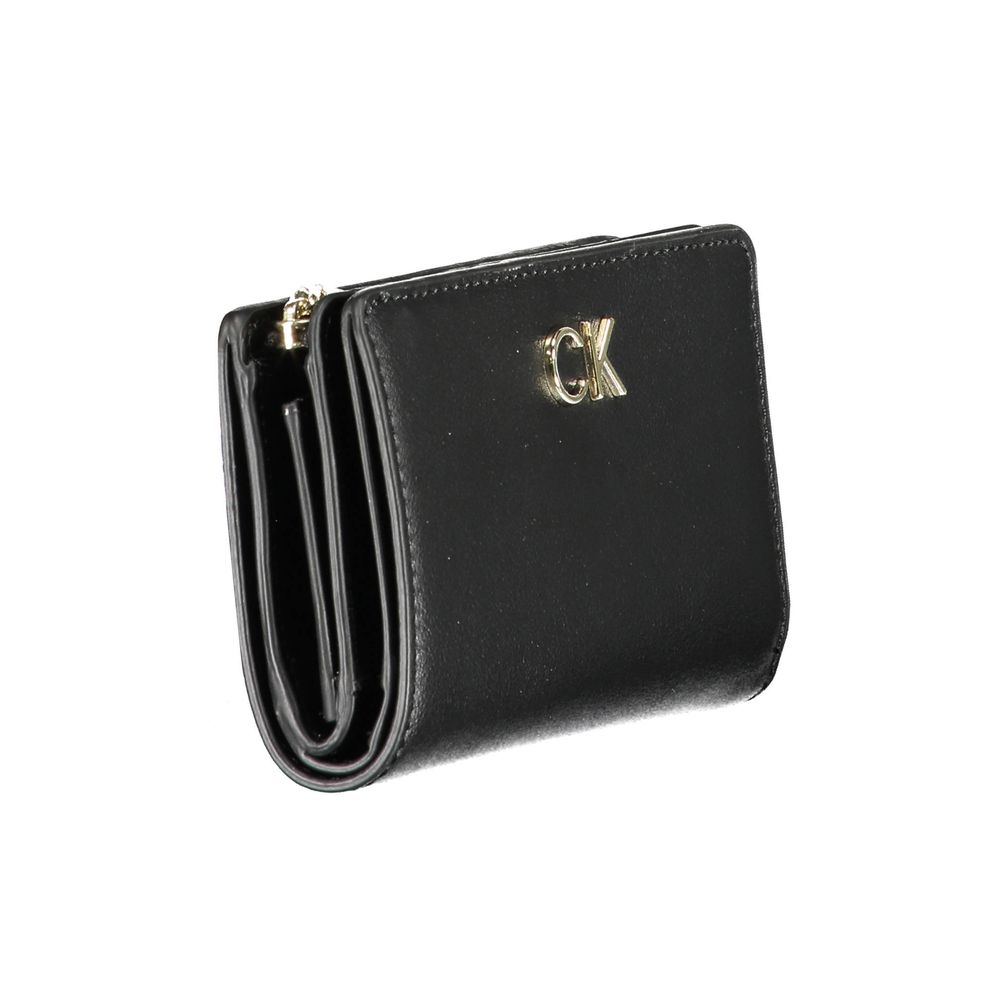 Calvin Klein Schwarze Polyester Damen Geldbörse