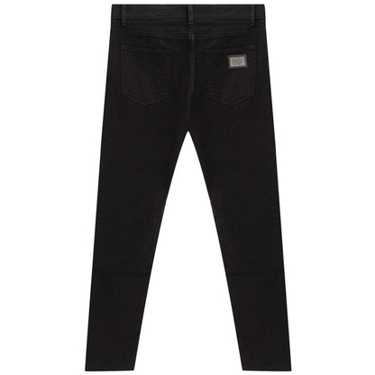 Dolce & Gabbana Black Cotton Jeans Denim