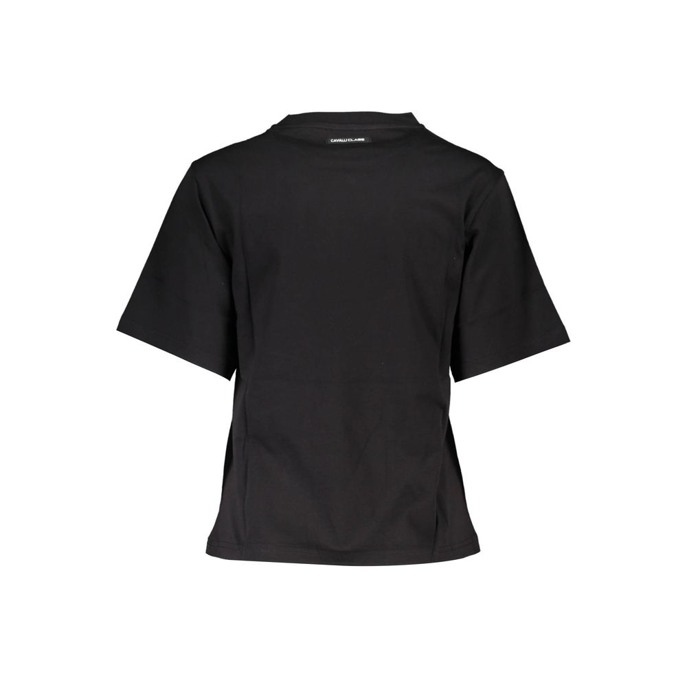 Cavalli Class Schwarzes Baumwolltop für Damen