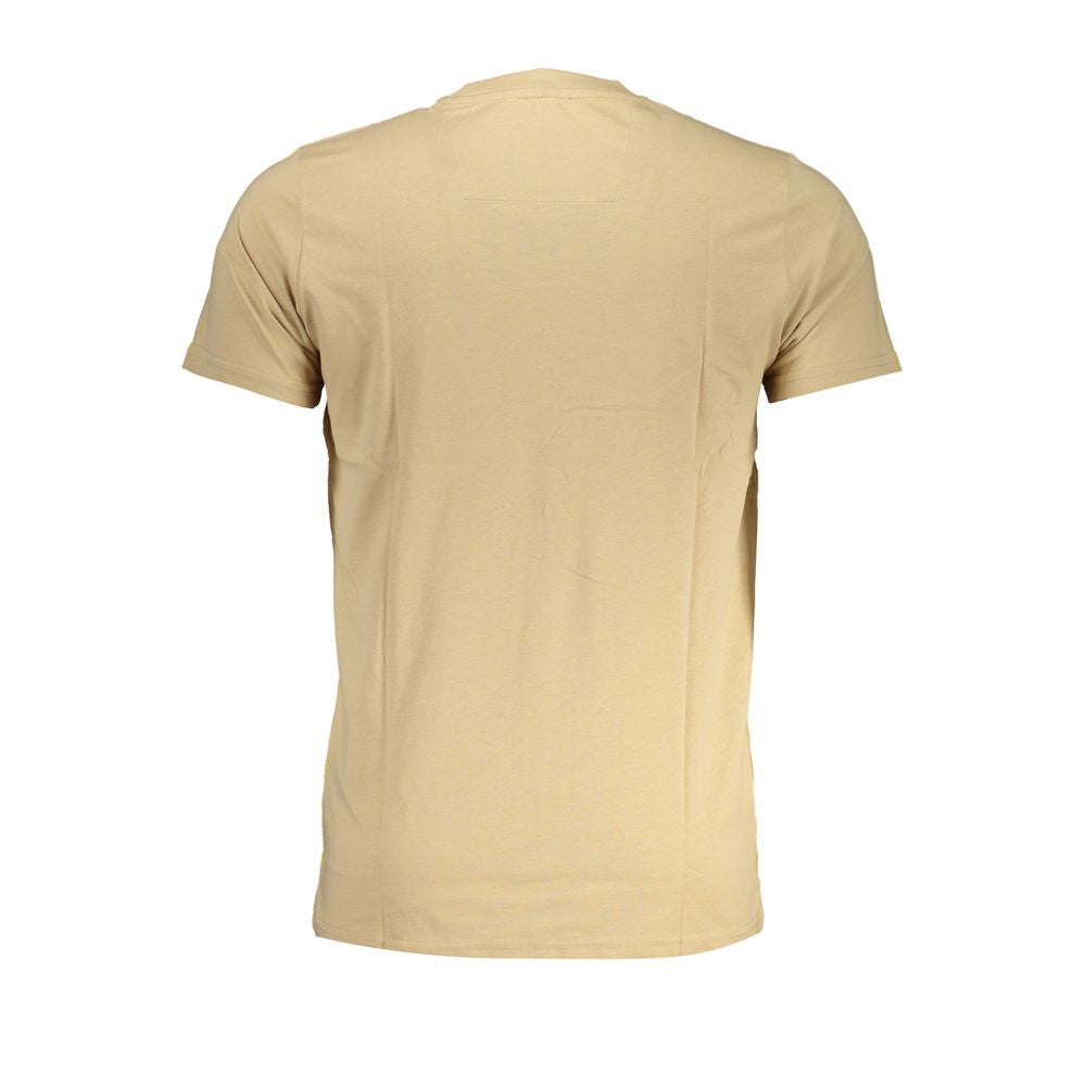 Cavalli Class – Beiges Baumwoll-T-Shirt