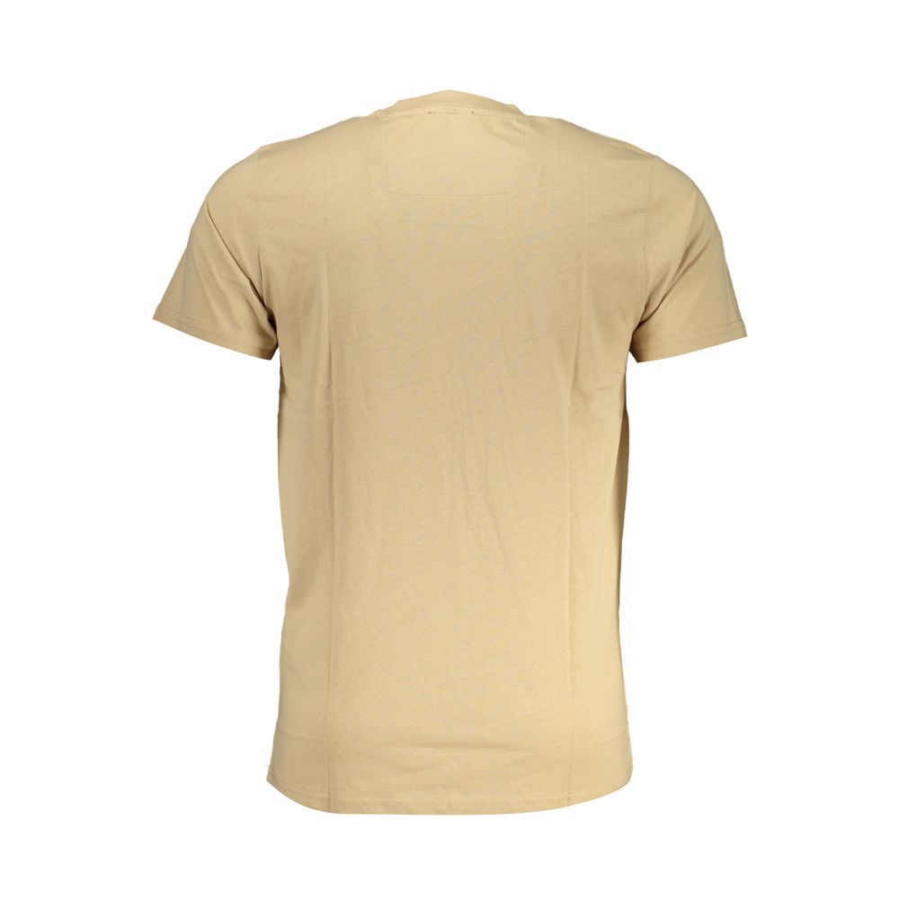 Cavalli Class – Beiges Baumwoll-T-Shirt