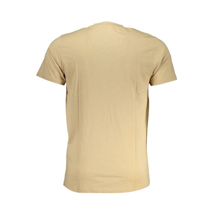 Cavalli Class – Beiges Baumwoll-T-Shirt