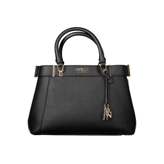 Guess Jeans Schwarze Polyethylen-Damenhandtasche