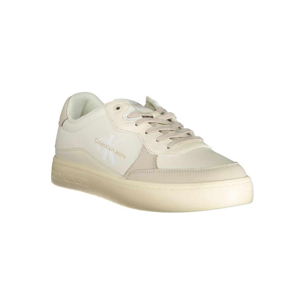 Calvin Klein Elegante weiße Sneakers mit Kontrastakzenten