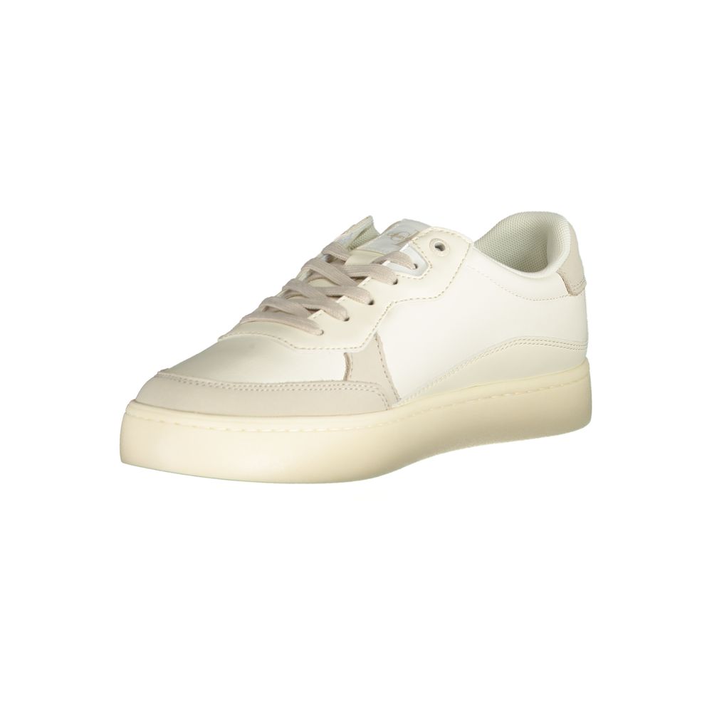 Calvin Klein Elegante weiße Sneakers mit Kontrastakzenten