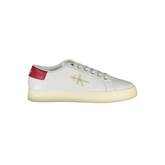 Calvin Klein – Umweltfreundliche weiße Schnür-Sneaker