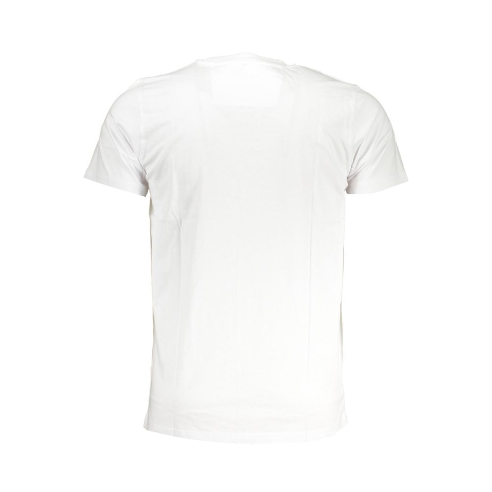 Weißes Baumwoll-T-Shirt der Cavalli Class