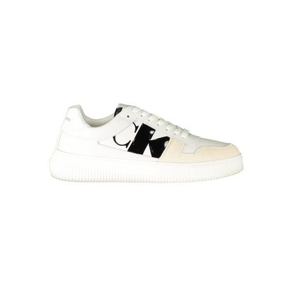 Calvin Klein – Weißer Polyester-Sneaker
