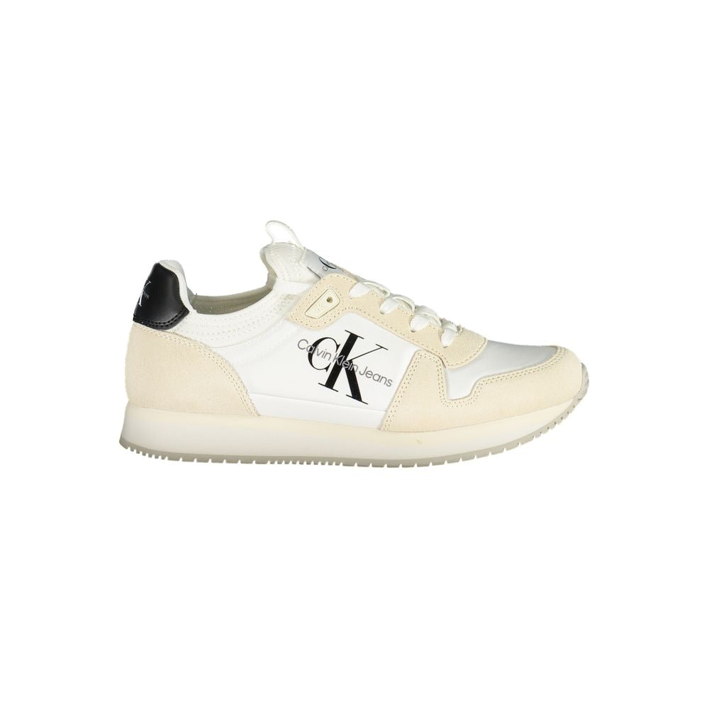 Calvin Klein Damen Sneaker aus weißem Polyester