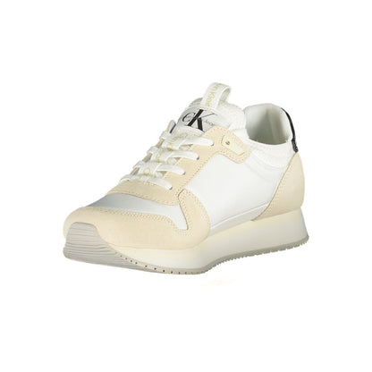 Calvin Klein Damen Sneaker aus weißem Polyester