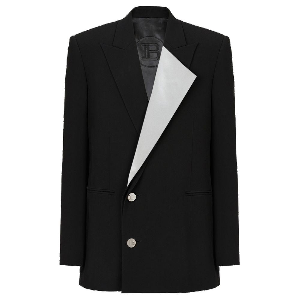 Balmain – Schwarzer Viskose-Blazer