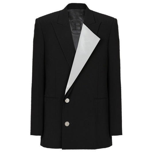 Balmain – Schwarzer Viskose-Blazer