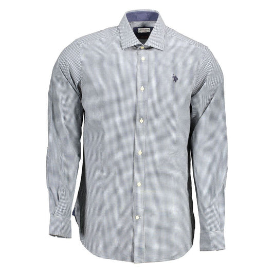 US POLO ASSN. Light Blue Cotton Men Shirt