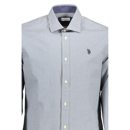 US POLO ASSN. Light Blue Cotton Men Shirt