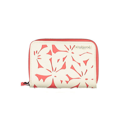 Desigual – Weißes Polyethylen-Portemonnaie