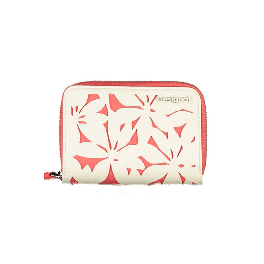 Desigual – Weißes Polyethylen-Portemonnaie