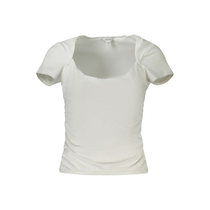 Guess Jeans – Weiße Spandex-Oberteile und T-Shirts