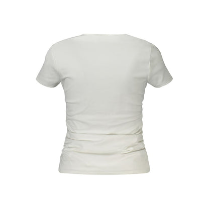 Guess Jeans – Weiße Spandex-Oberteile und T-Shirts