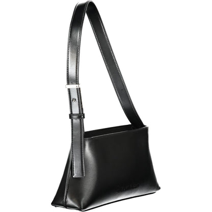 Calvin Klein Schwarze Polyester-Damenhandtasche