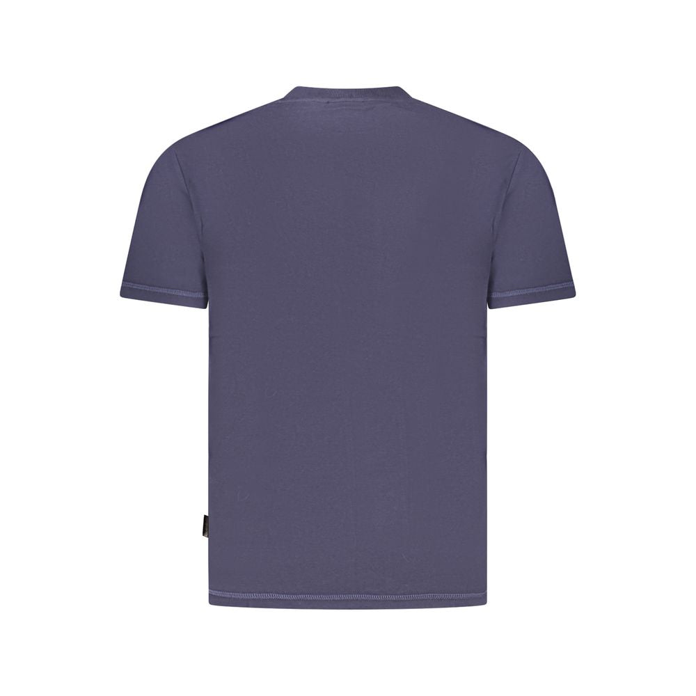 Napapijri Blaues Herren-T-Shirt aus Baumwolle