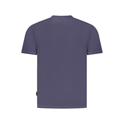 Napapijri Blaues Herren-T-Shirt aus Baumwolle