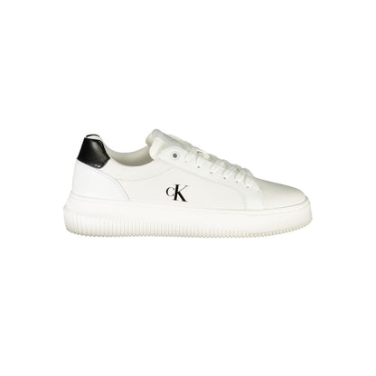 Calvin Klein Damen Sneaker aus weißem Leder