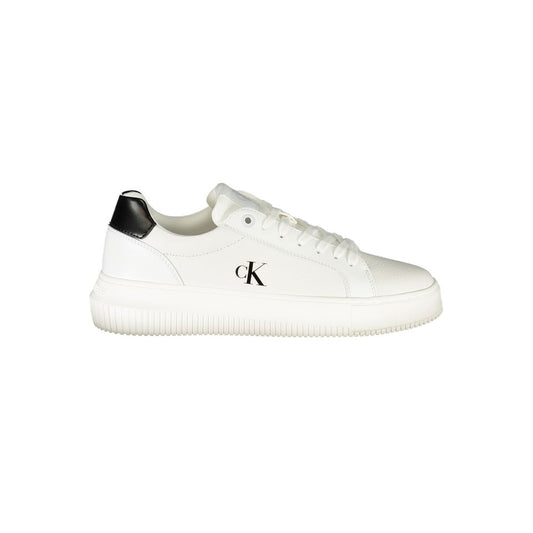 Calvin Klein Damen Sneaker aus weißem Leder