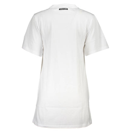 Cavalli Class Weißes Baumwollkleid für Damen