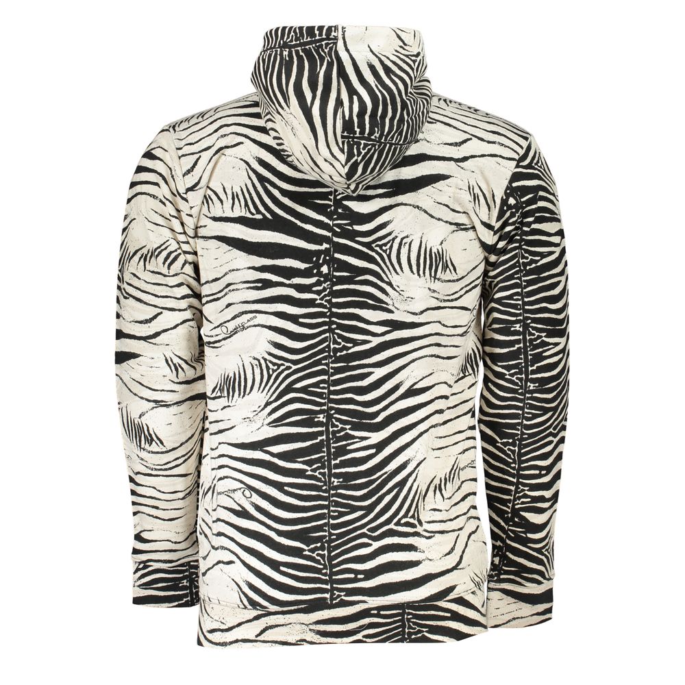 Cavalli Class Herren-Kapuzenpullover aus weißer Baumwolle