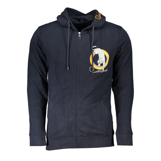 Cavalli Class Blauer Baumwollpullover für Herren