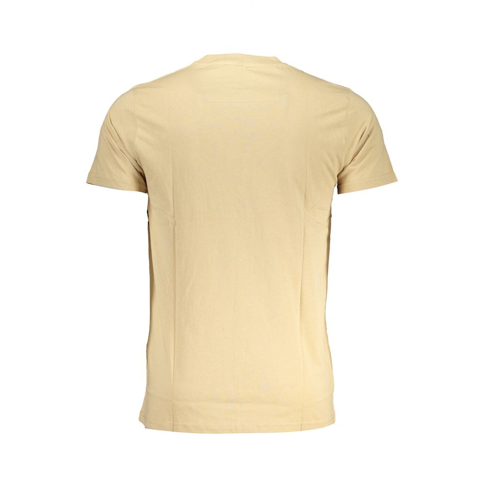 Cavalli Class – Beiges Baumwoll-T-Shirt