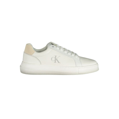 Calvin Klein – Weiße Polyethylen-Sneaker für Herren
