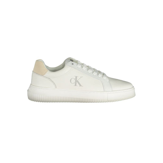 Calvin Klein – Weiße Polyethylen-Sneaker für Herren