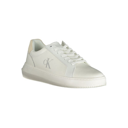 Calvin Klein – Weiße Polyethylen-Sneaker für Herren