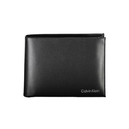 Calvin Klein Herren-Geldbörse aus schwarzem Leder