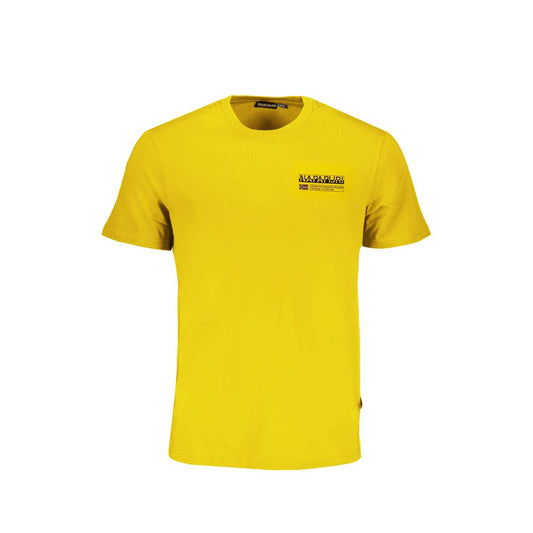 Gelbes Baumwoll-T-Shirt von Napapijri