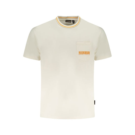Weißes Baumwoll-T-Shirt von Napapijri