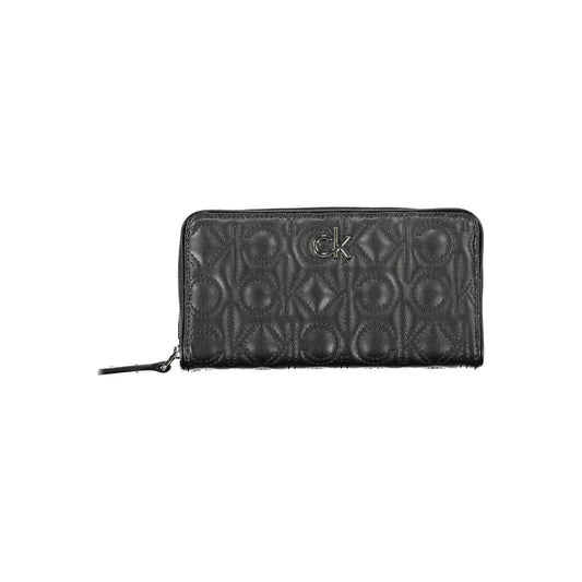 Calvin Klein – Schwarze Polyethylen-Geldbörse für Damen