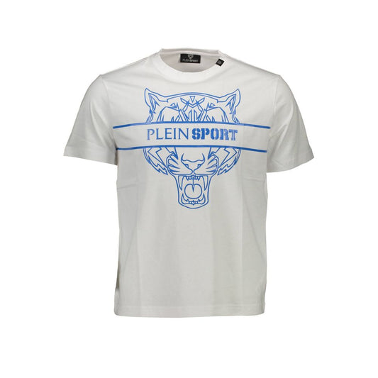 Plein Sport Weißes Baumwoll-T-Shirt für Herren