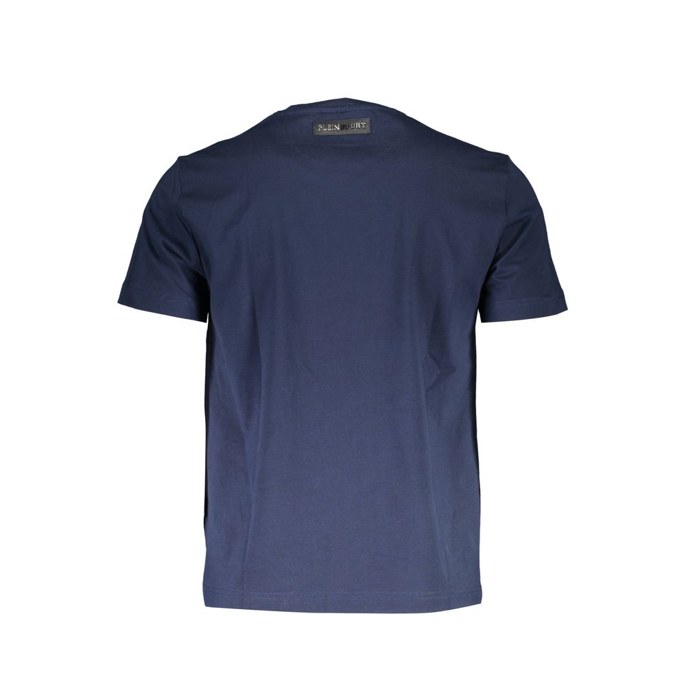Plein Sport Blaues Baumwoll-T-Shirt für Herren