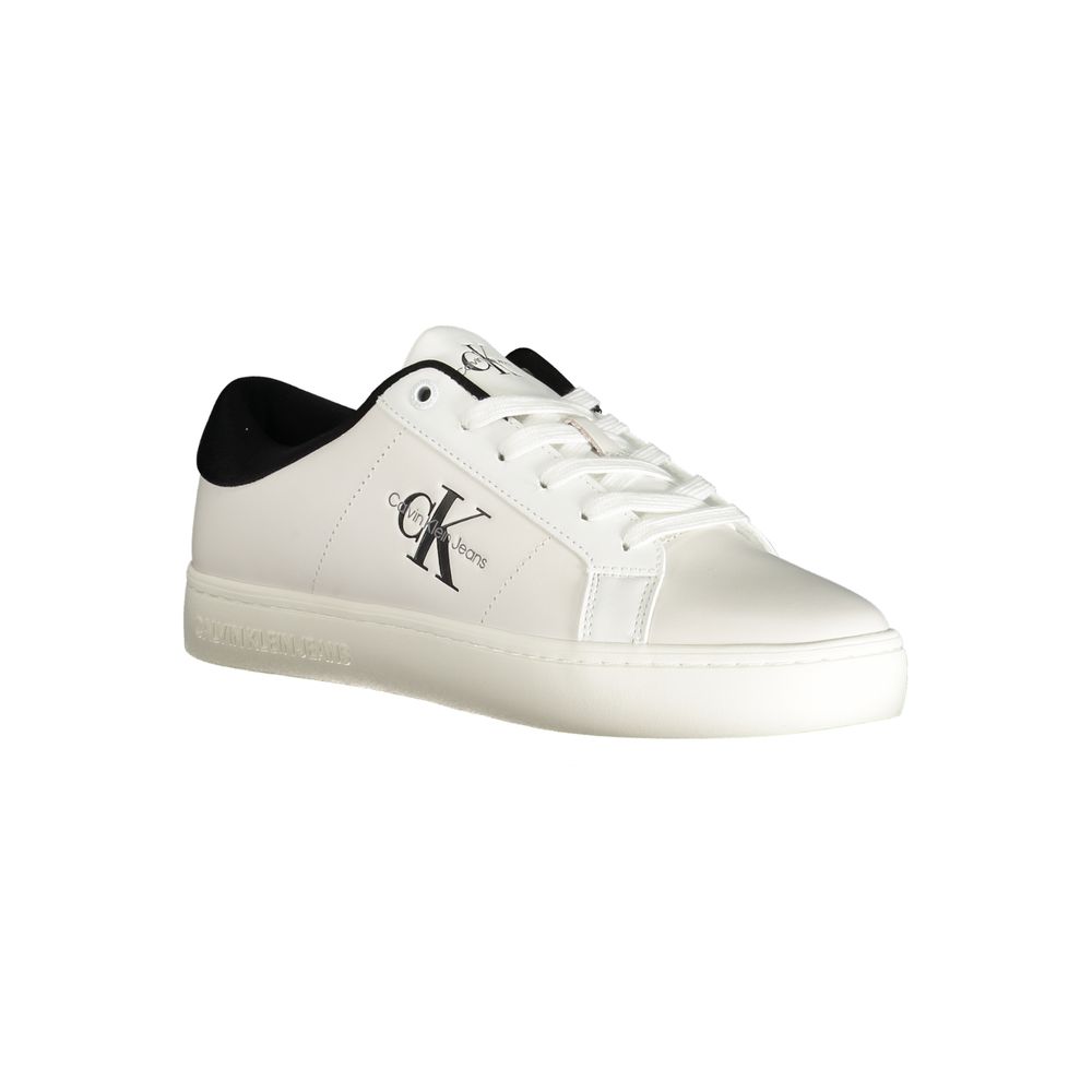 Calvin Klein – Weißer Polyester-Sneaker
