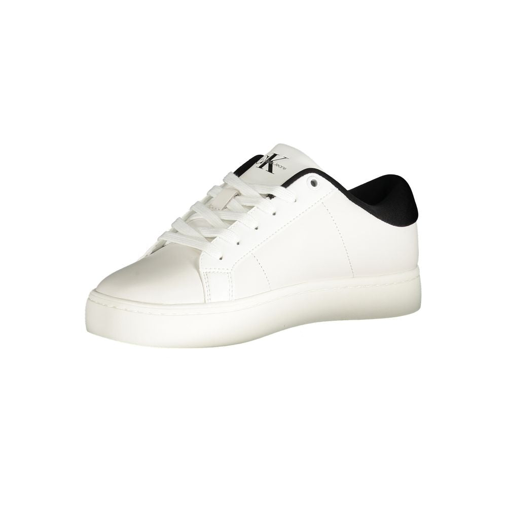 Calvin Klein – Weißer Polyester-Sneaker